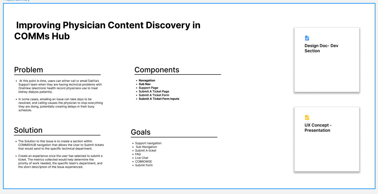 COMMs Hub Filter UI mockup showing filter panel and breadcrumb navigation
